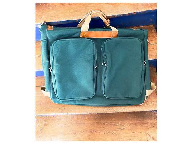 Lancel - Copertura per appendiabiti / Abiti - Valigia da viaggio vintage Verde scuro - vista 5