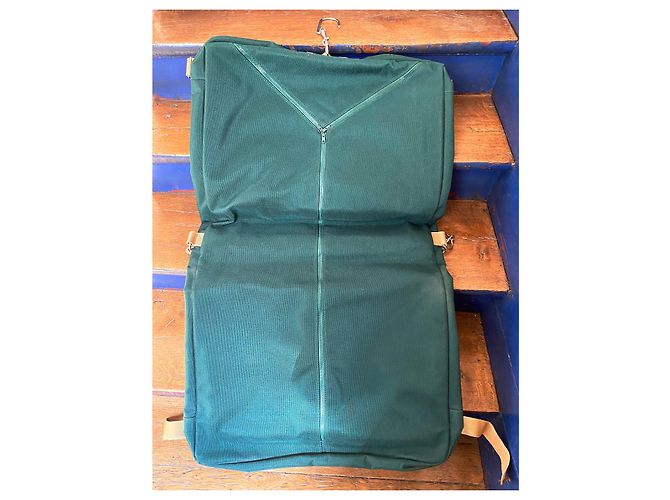 Lancel - Copertura per appendiabiti / Abiti - Valigia da viaggio vintage Verde scuro - vista 6