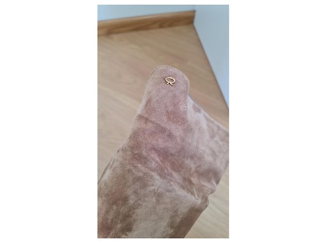 Gianvito Rossi BOTAS GIANVITO ROJAS NUEVAS Beige - vista 2