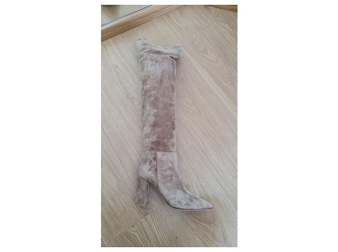 Gianvito Rossi BOTAS GIANVITO ROJAS NUEVAS Beige - vista 5