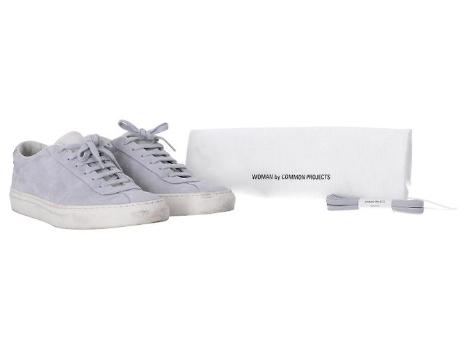 Autre Marque Sneakers Common Projects Summer Edition in pelle scamosciata celeste Blu Blu chiaro - vista 7