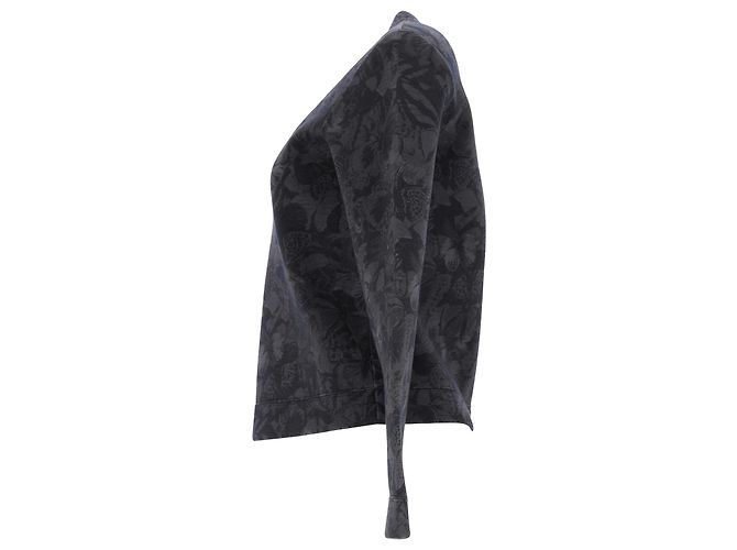 Valentino Garavani Sudadera con estampado de mariposas Valentino de algodón gris Negro - vista 2