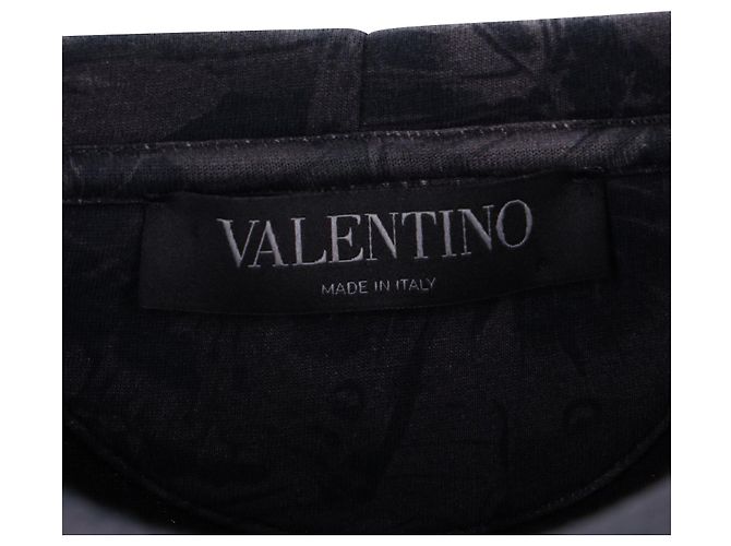 Valentino Garavani Sudadera con estampado de mariposas Valentino de algodón gris Negro - vista 4