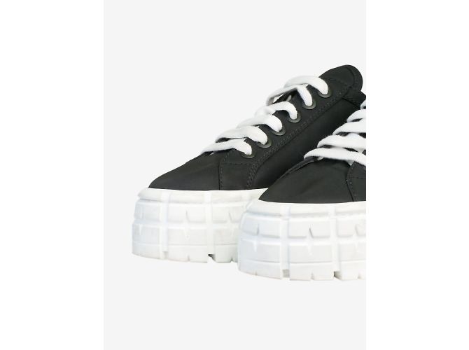 Double Prada Sneaker Wheel in gabardine di nylon foderate nere - taglia EU 39 - vista 4
