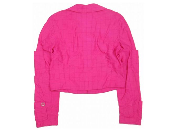Giacca Chanel rosa matelassé - vista 2