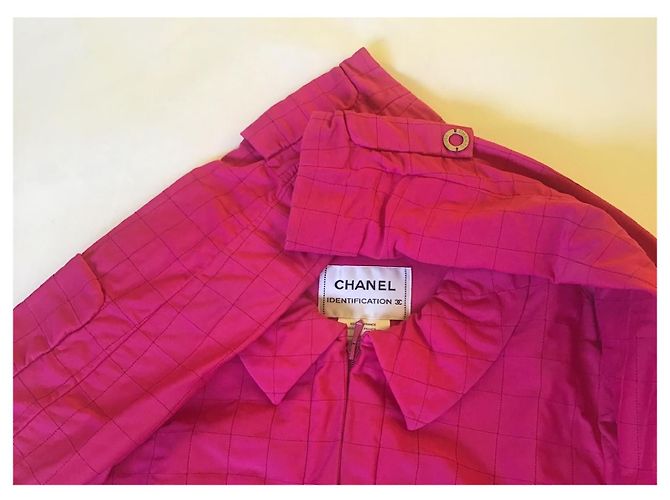 Giacca Chanel rosa matelassé - vista 5