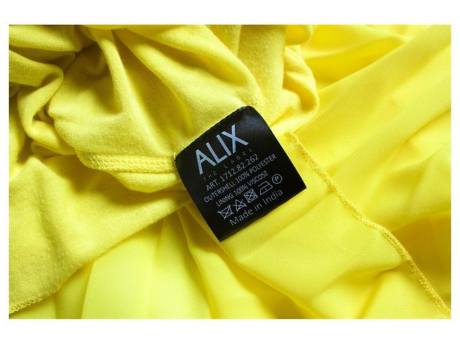 Autre Marque Alix, falda plisada amarilla Amarillo - vista 5
