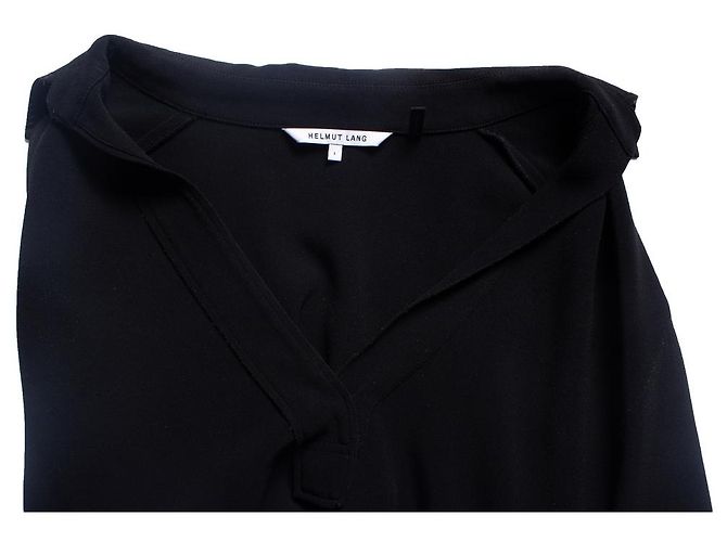 Helmut Lang, schwarze Bluse - Ansicht 7