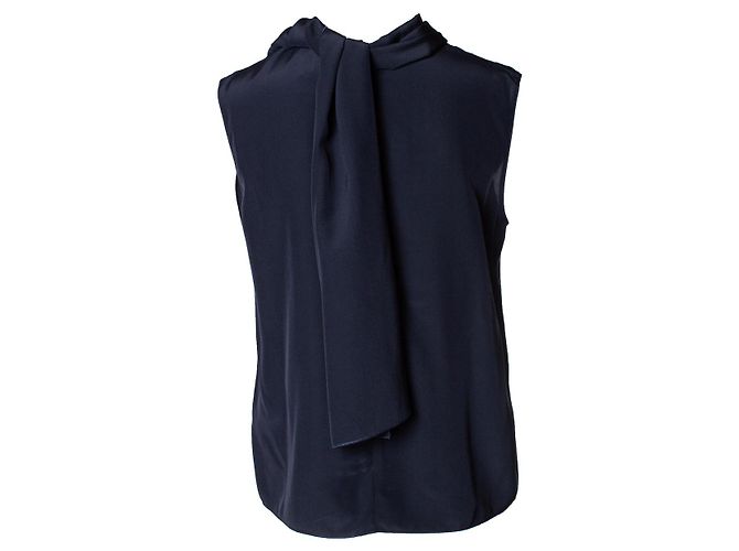 Autre Marque Roksanda, Top efecto pañuelo azul - vista 3