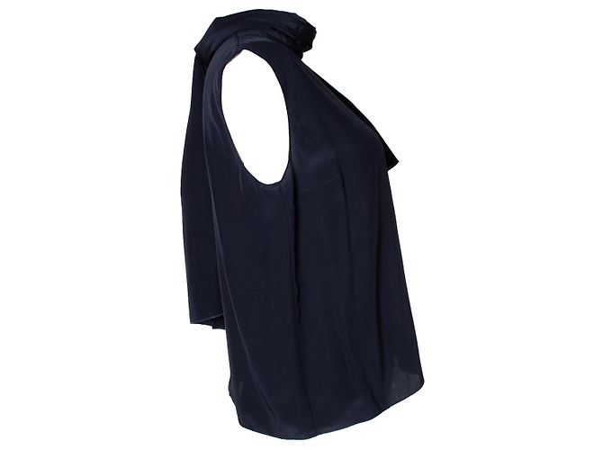 Autre Marque Roksanda, Top efecto pañuelo azul - vista 4