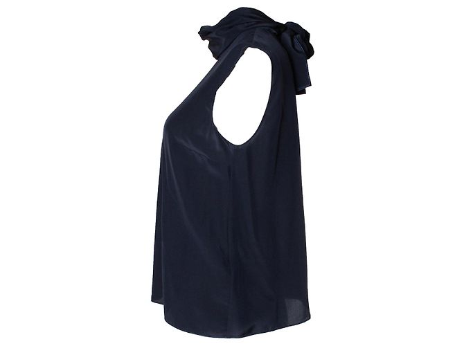 Autre Marque Roksanda, Top efecto pañuelo azul - vista 7