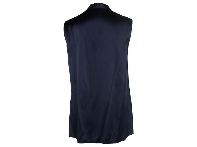 Autre Marque Pauw, Top seda azul sin mangas - vista 2