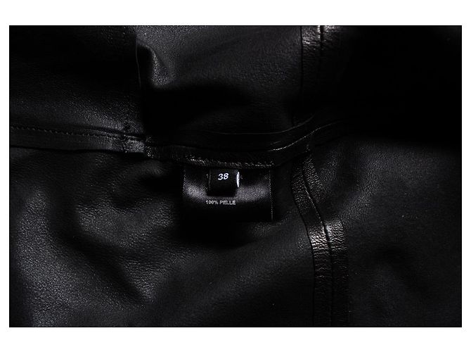 Autre Marque Suite22, Chaleco de cuero negro - vista 5