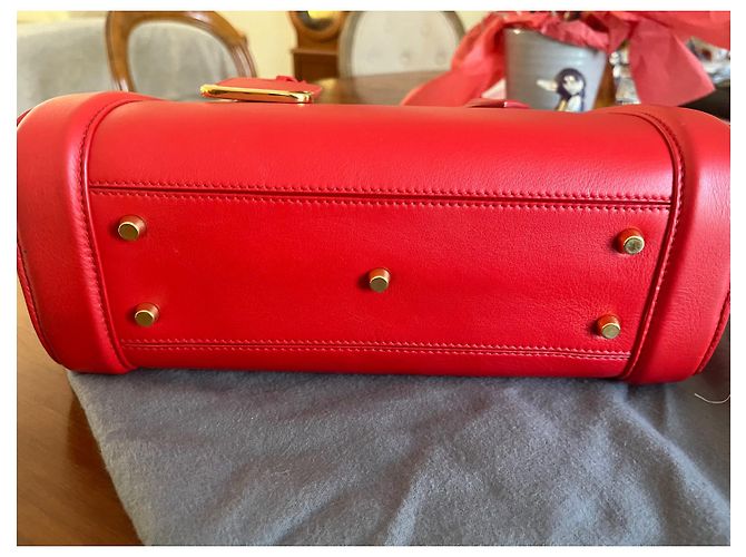 Borsa a mano Alexander McQueen Heroine in pelle rossa Rosso - vista 6