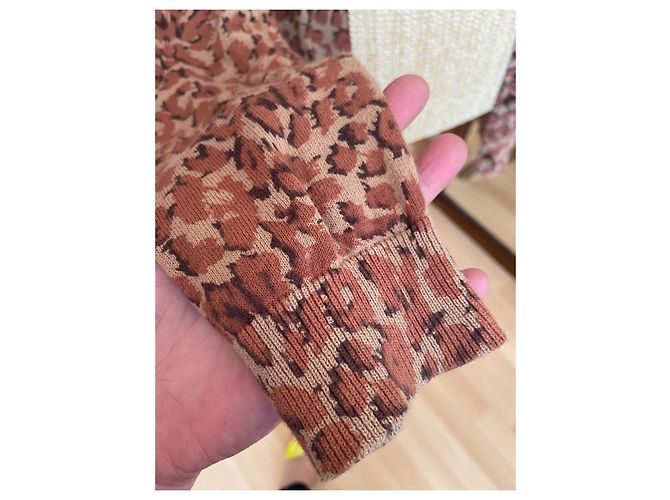 Marc by Marc Jacobs Strickjacke aus Baumwolle Braun Gepunktet - Ansicht 10