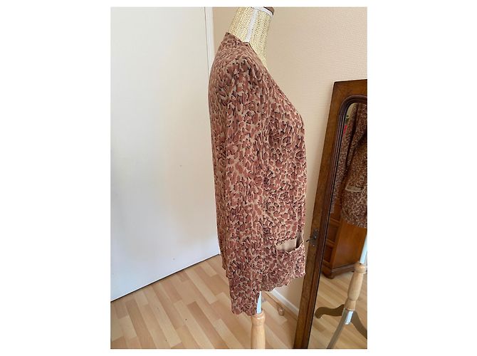 Marc by Marc Jacobs Strickjacke aus Baumwolle Braun Gepunktet - Ansicht 4