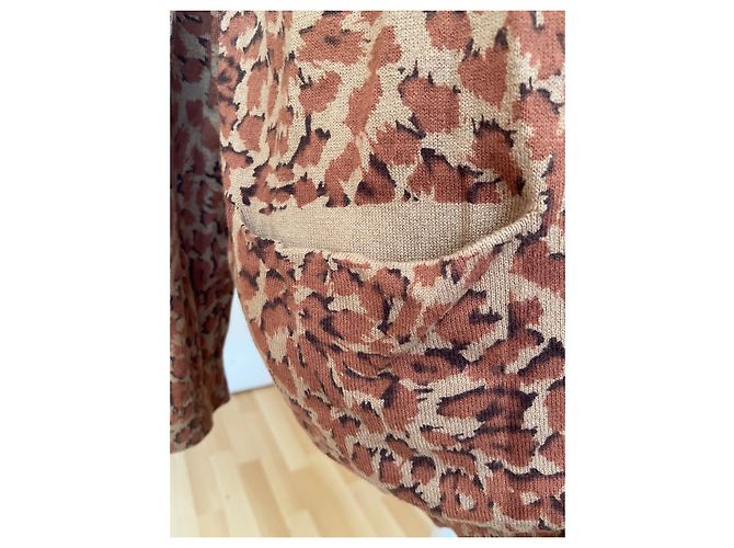 Marc by Marc Jacobs Strickjacke aus Baumwolle Braun Gepunktet - Ansicht 7