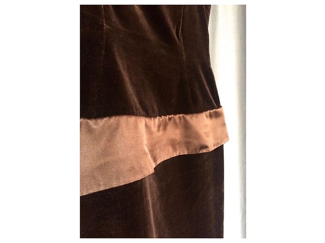Yves Saint Laurent Kleid Braun - Ansicht 2