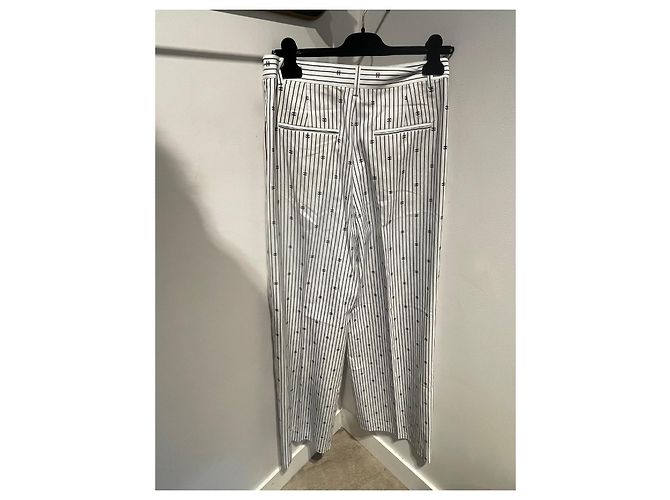 Chanel Pantalones, polainas Negro Blanco - vista 4