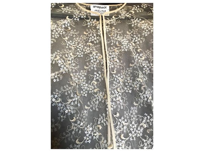 Top Max Mara Sport Max de tul beige - vista 5