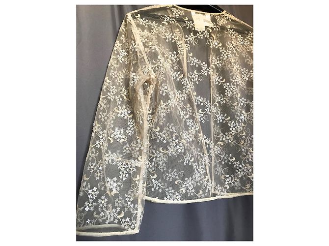 Top Max Mara Sport Max de tul beige - vista 6