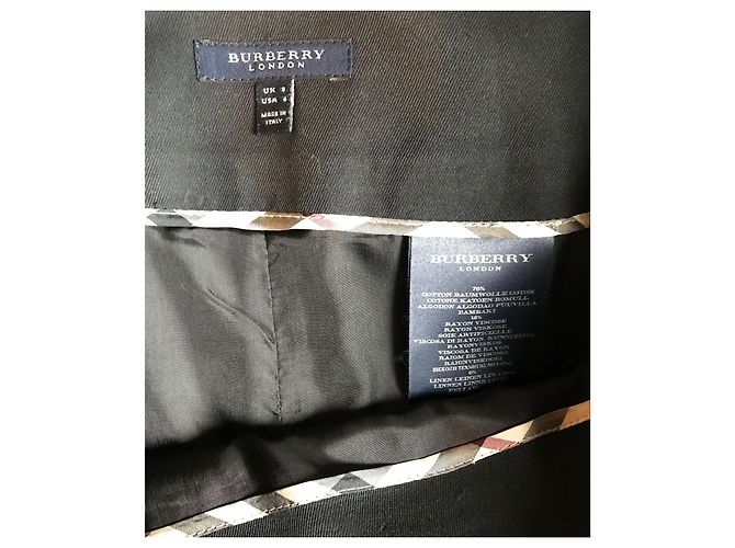 Falda Burberry Londres Azul marino - vista 3