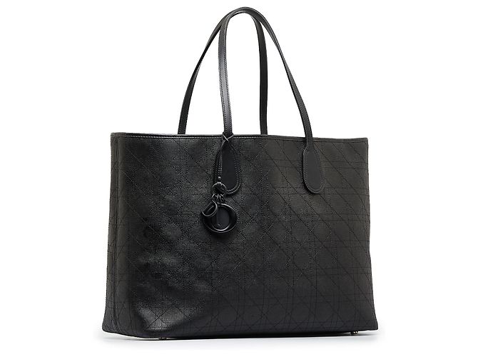 Borsa tote Dior nera media rosato Panarea - vista 2