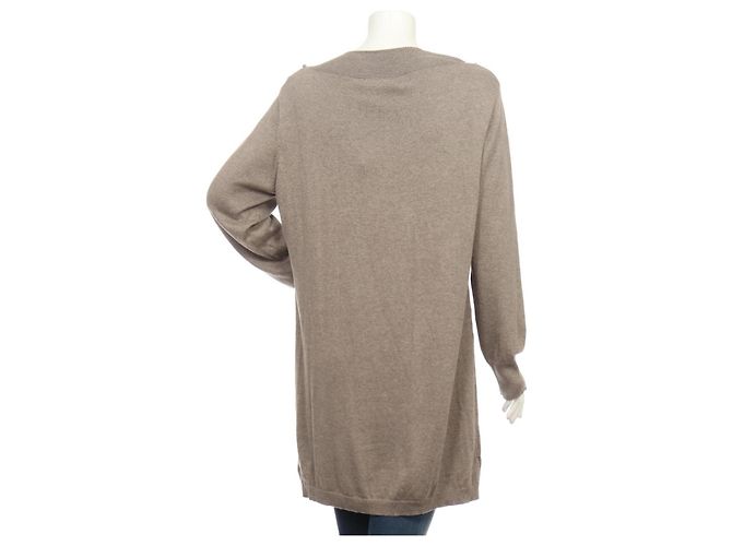 Vestido Louis Féraud Feraud Club Marrón Cachemira Algodón Viscosa - vista 2