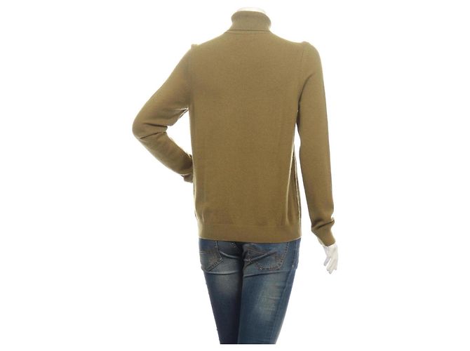Autre Marque Pull à col roulé Jake's en cachemire vert - vue 2