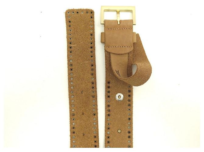 NEUER ZADIG & VOLTAIRE STARLIGHT PWGAC-GÜRTEL0901F T2 90 GÜRTEL AUS KAMELLEDER - Ansicht 6