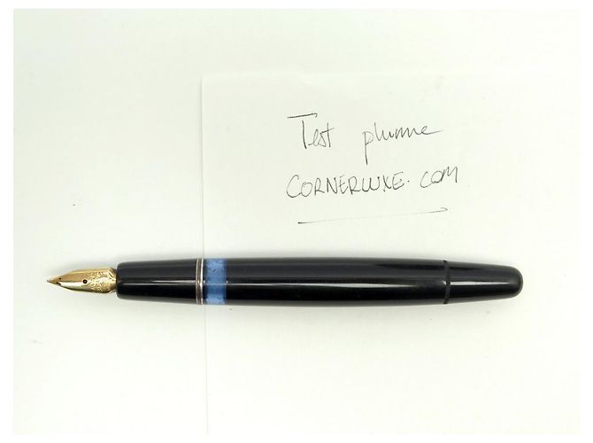 VINTAGE MONTBLANC FEDERSTIFT 254 SCHWARZER HARZKOLBEN SCHWARZER FÜLLFEDERHALTER - Ansicht 11