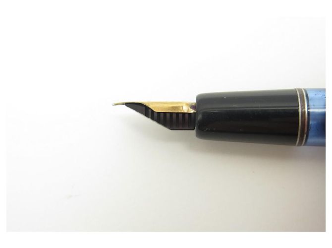 VINTAGE MONTBLANC FEDERSTIFT 254 SCHWARZER HARZKOLBEN SCHWARZER FÜLLFEDERHALTER - Ansicht 3