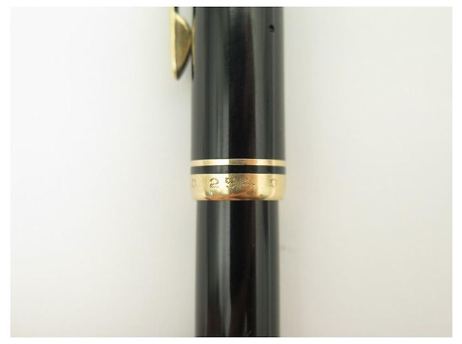 VINTAGE MONTBLANC FEDERSTIFT 254 SCHWARZER HARZKOLBEN SCHWARZER FÜLLFEDERHALTER - Ansicht 7