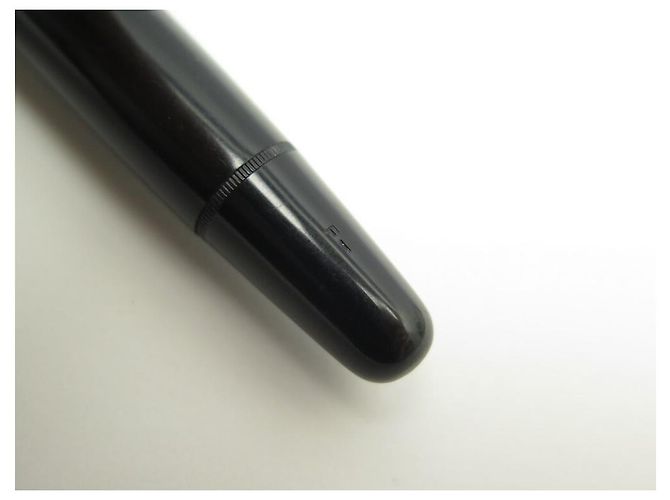 VINTAGE MONTBLANC FEDERSTIFT 254 SCHWARZER HARZKOLBEN SCHWARZER FÜLLFEDERHALTER - Ansicht 8
