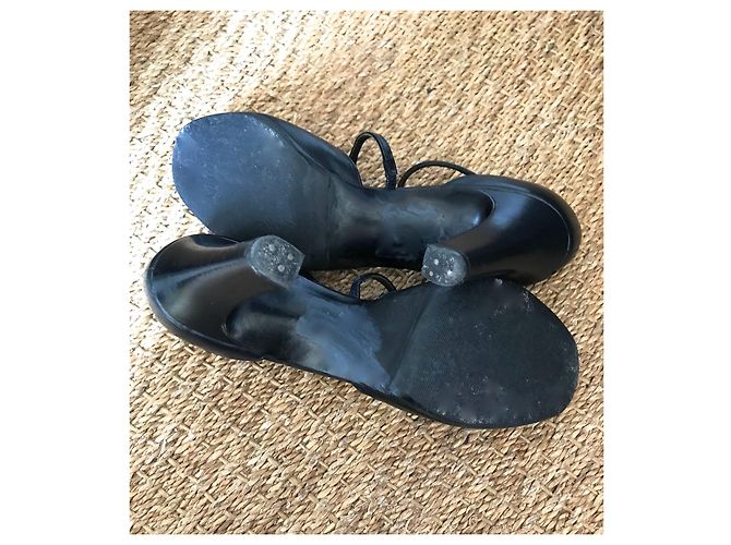 Vintage-Lanvin-Lederpumps Dunkelblau - Ansicht 5