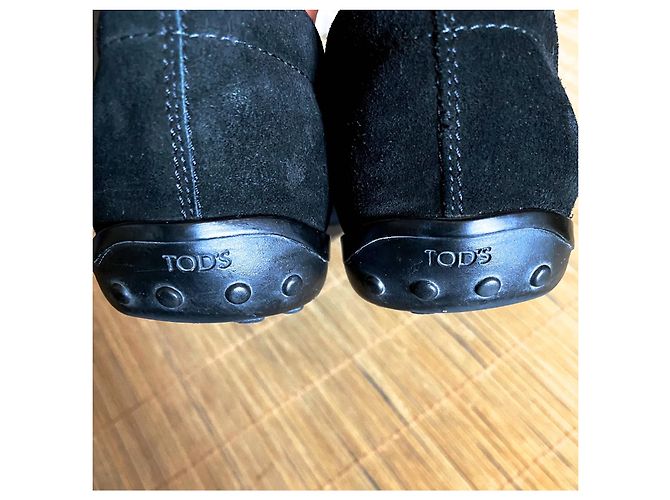 Mocassini Tod's in camoscio nero - vista 6