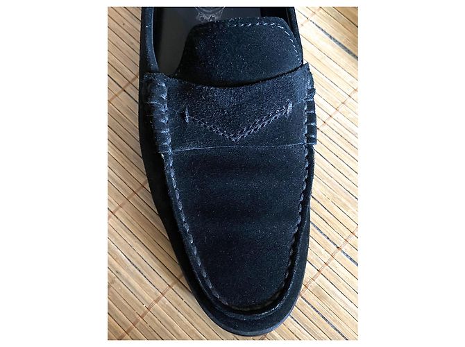 Mocassini Tod's in camoscio nero - vista 7