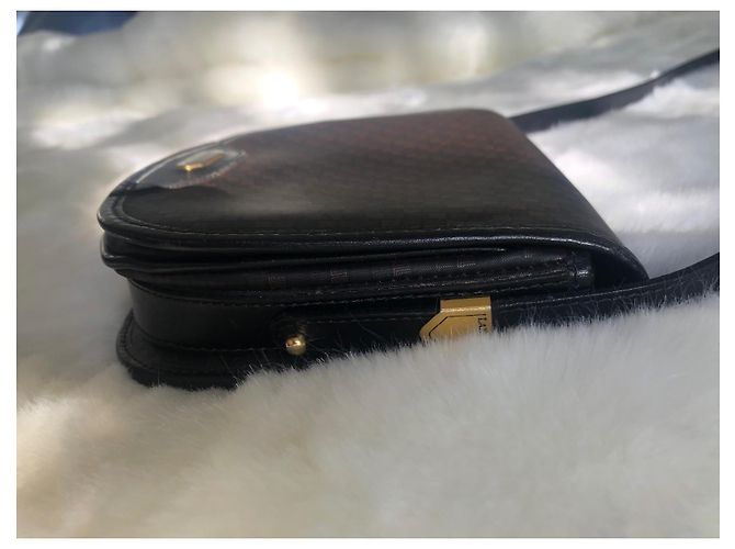 Borsa a mano Lanvin in pelle marrone scuro - vista 13