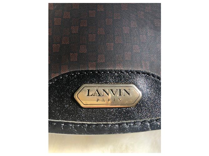 Borsa a mano Lanvin in pelle marrone scuro - vista 17