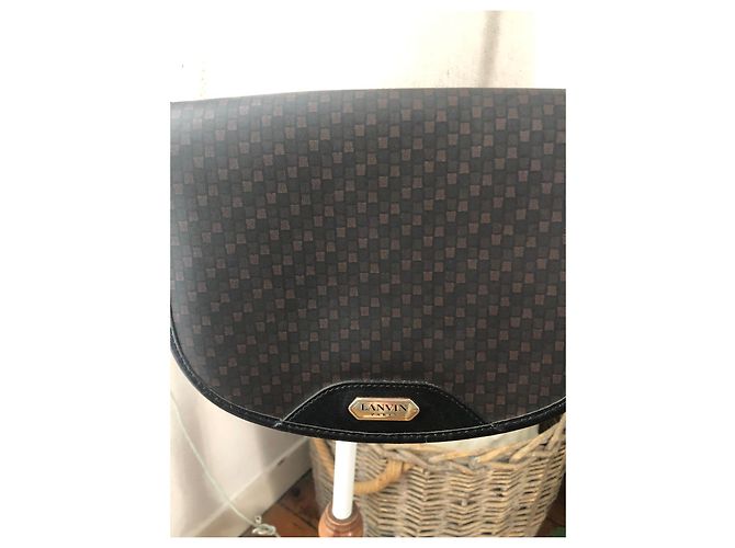 Borsa a mano Lanvin in pelle marrone scuro - vista 3