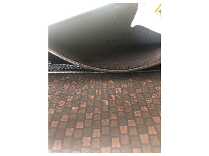 Borsa a mano Lanvin in pelle marrone scuro - vista 7