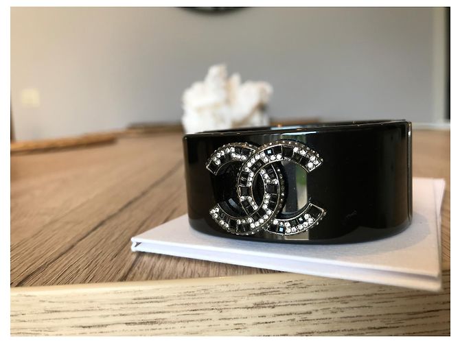 Bracciale Chanel Nero Resina - vista 2