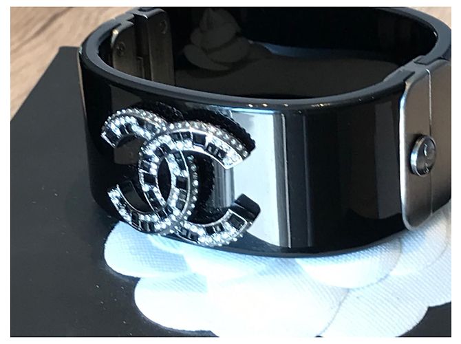 Bracciale Chanel Nero Resina - vista 4