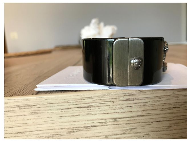 Bracciale Chanel Nero Resina - vista 7