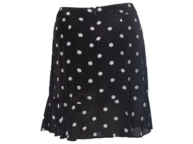 The Kooples OS LANÇAMENTOS, saia de bolinhas com laço Preto - vista 3