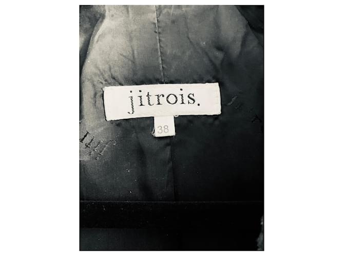 Jitrois Jaqueta python lavada T38 Cinza antracite - vista 9