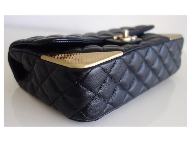 Timeless Chanel Classic mittlere Tasche Schwarz - Ansicht 12
