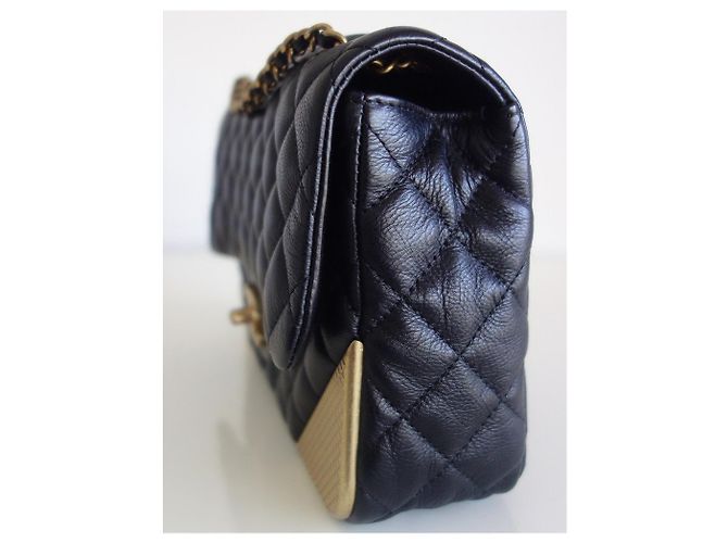 Timeless Chanel Classic mittlere Tasche Schwarz - Ansicht 3