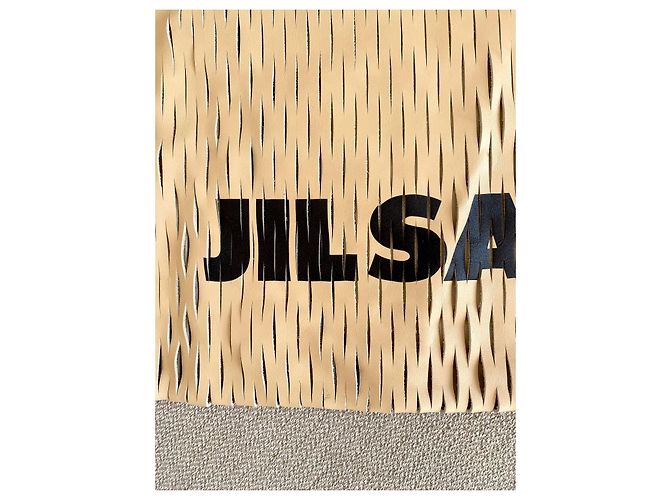 Borsa Jil Sander in pelle beige - vista 3