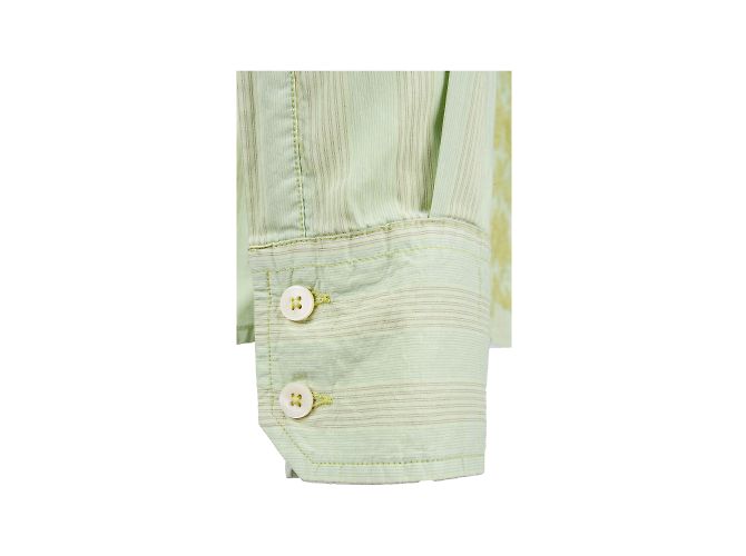 Colección Privada Daniele Alessandrini Camisa Bordada Verde - vista 4